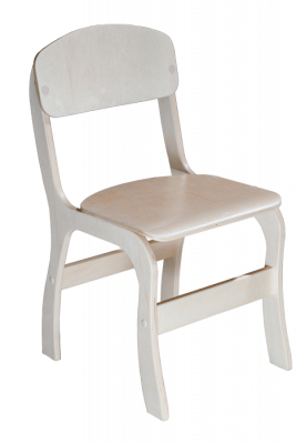 Стілець дитячий фанерний "Фантазія", ростова група №1 (ТОВ ‘’АЛМАНТ’’) 260х293х516 мм.